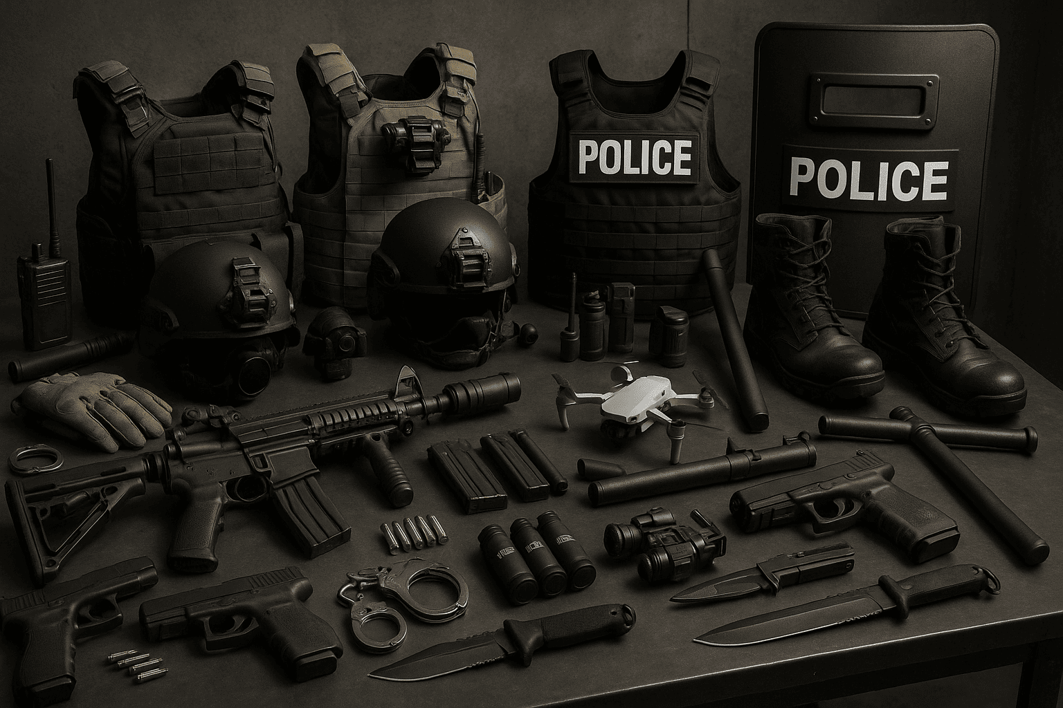 Military items and Police Equipment